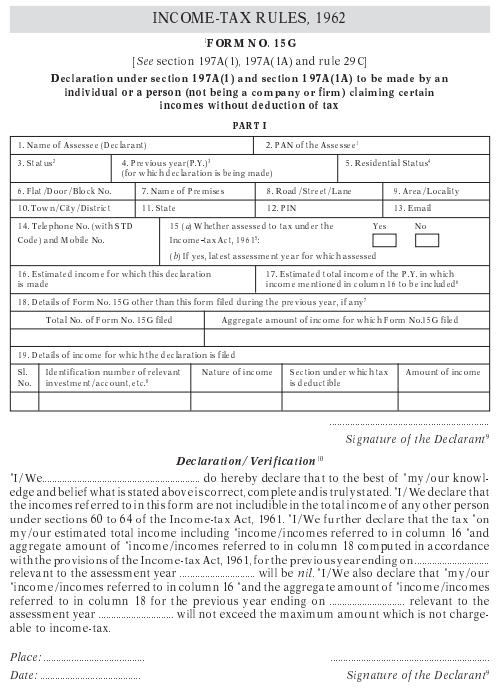 Form 15G vs Form 15H: Benefits, Eligibility, How & When to Submit